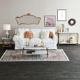 thumbnail image 4 of Household Essentials Crown Console Sofa Table with Storage Shelf White Marble and Gold Metal, 4 of 10