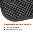 thumbnail image 5 of DEBGFS Cat Litter Mat Litter Trapping Mat  11.81” X 17.22” Inch Double Layer Design Waterproof Urine Proof Trapper Mat for Litter Boxes  Large Size Easy Clean Scatter Control（Gray）,black, 5 of 5