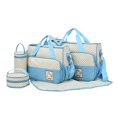 thumbnail image 1 of Waterproof Diaper Nappy Changing Bag Set Large Capacity Bags Set Stylish Easy To Clean Eco-friendly Polyester lake blue, 1 of 9