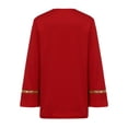 thumbnail image 3 of TTAO Kids Boys Liturgical Praise Dance Top Metallic Shiny Cross Pullover Tunic Shirt for Worship Dance Red 12, 3 of 7