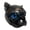 Blue eyes, variant on Artistic Black Pugs Dog Head Ornament Resins Craft for Bookshelfs Display Gift