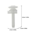 thumbnail image 6 of 2-Pack Toilet Seat Mounting Screws Replacement Kit for Bathroom Toilet Seats Hardware Accessories and Easy to Install, 6 of 7
