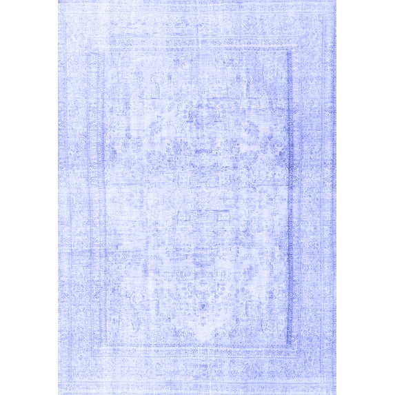 Ahgly Company Indoor Rectangle Persian Blue Traditional Area Rugs, 3' x 5'