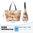 thumbnail image 3 of Hirioo Sleeping Cat In Blanket for Large Capacity Beach Travel Bag for Women Men Foldable Beach Bags, Ideal for Travel, Beach, Pool, Picnic, and Family Outings, 3 of 7