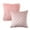 Light Pink, variant on Phantoscope Designer's Choice Decorative Throw Pillow Set, Fluffy Faux Fur & Pleated Velvet Bundle, for Sofa Couch Bedroom, 18" x 18", Navy, 2 Pack