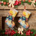thumbnail image 6 of Picia Colorful Fishing Boats for 18in Christmas Stockings, Xmas Stocking for Kids, Holiday and Family Stocking for Fireplace or Party Decoration, 6 of 7