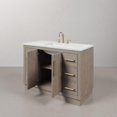 thumbnail image 5 of Water Creation 48" Wood Single Bathroom Vanity in Gray Oak and Gold, 5 of 11