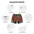 thumbnail image 6 of Yu-Gi-Oh Mens Swim Trunks Quick Dry Board Shorts with Mesh Lining Beach Shorts Swimwear Bathing Suits, 6 of 7