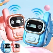 DeskAKBK New Electronic Toy - Kids Talkie Parent - Child Watch Intercom - Wireless Pair For Exclusive Baby Paging,Gifts for Father's Day