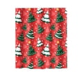 thumbnail image 1 of Dvkptbk Rideau de Douche en Polyester Imprimé Flocon de Neige d'Hiver de Noël, 1 of 3