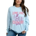 thumbnail image 2 of Long Live Country Girls Glitter - Women's Garment Dyed Long Sleeve Graphic T-Shirt, 2 of 10