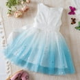 thumbnail image 3 of WOYY Toddler Girls Sleeveless Bowknot Mesh Dress Sparkly Sequin Summer Dress, Sizes 2-7, 3 of 6