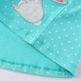 thumbnail image 6 of Trendfront Girls Bunny Embroidery Dresses Crewneck Flutter Sleeve A Line Dress Animal Print Cute Everyday Outfit Dresses, 6 of 7