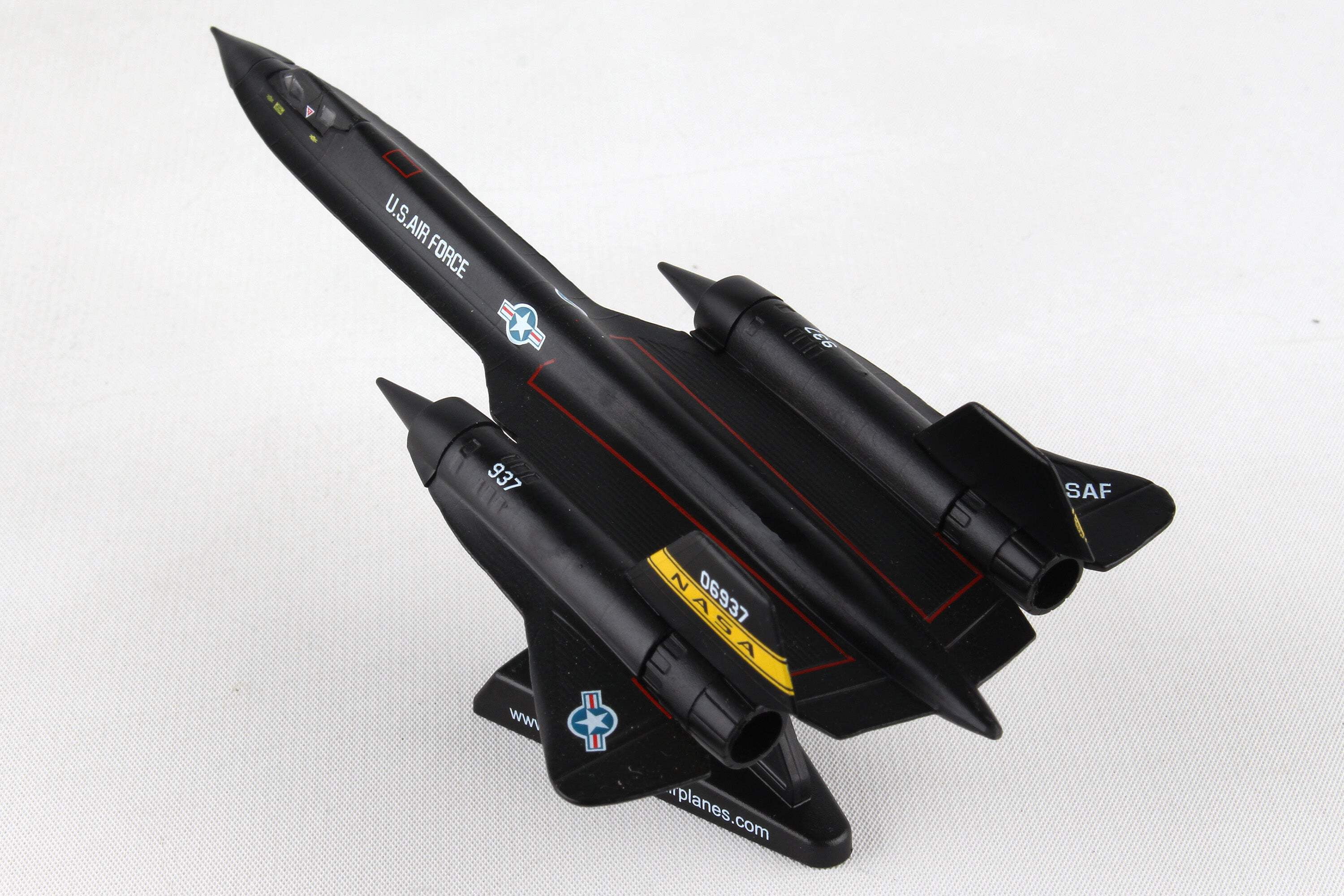 Lockheed YF-12 SR-71 Blackbird Aircraft "NASA" United States Air Force 1/200 Diecast Model Airplane by Postage Stamp