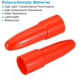 thumbnail image 4 of Uxcell Flashlight Diffuser Caps, 2 Pcs PC Plastic Wear Resistant Flashlight Signal Wand, Red, 4 of 5