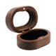 thumbnail image 1 of Caja de madera para guardar anillos, joyero, diseño rústico retro. Doble Solt, 1 of 9