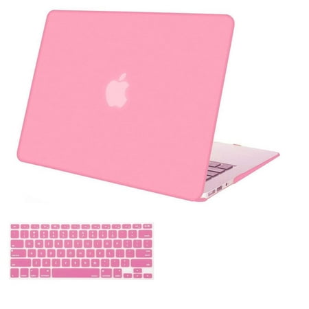 Mosiso Laptop Case Cover for MacBook Air 13'' Model Number A1369 & A1466 2010-2017 Year,Pink