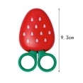 thumbnail image 4 of Strawberry Shape Creative Fruit Shape Scissors Refrigerator Paste Art Scissors Stainless Steel Children Safety Iron Suct, 4 of 7