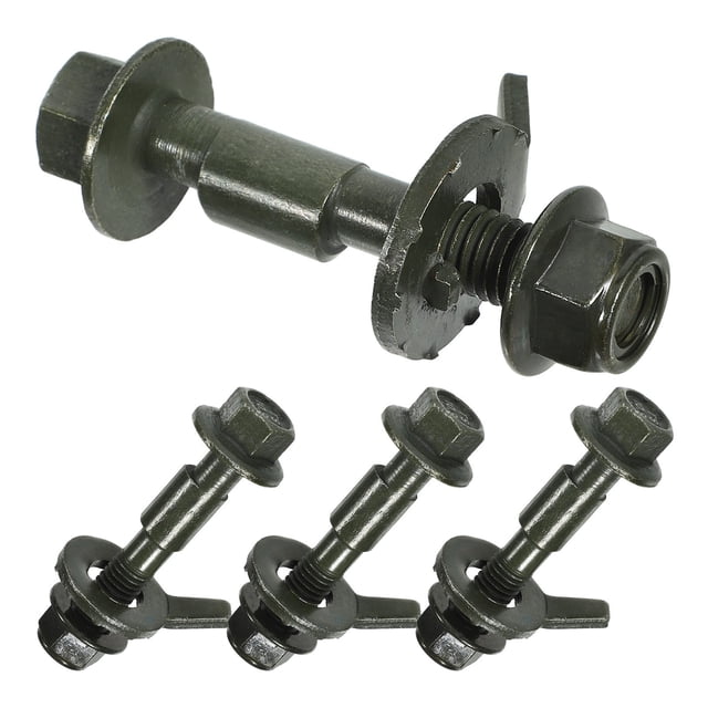 DEEPCRAFF 4Pcs Black Camber Kit for Vehicles with Eccentric Design for Accurate Wheel Alignment