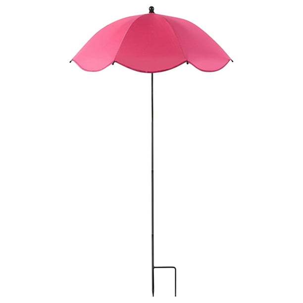 Sombrilla Grande de Jardín con Soporte para Plantas | Sombrilla para Exteriores Que Protege Del Sol, La Lluvia y La Luz Solar para Plantas En Maceta | Fabricación Metálica Resistente | Protección Con
