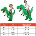 thumbnail image 4 of GOOSH 72 Inch Adult Inflatable Dinosaur Costume Adult Halloween Costume, Funny Men Women Unisex Dinosaur Costumes for Adults Dino Blow Up Costume for Halloween Holiday Party Cosplay, 4 of 7