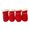 Red, variant on 4Pcs Small Dog Shoes for Hot Pavement Summer Puppy Dog Booties with Reflective Strip Soft Comfortable Anti-Slip Rubber Sole