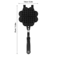 thumbnail image 3 of Double Sided Flower Heart Shape Waffle Cookie Mold Non-Stick Baker Easy To Clean, Baking Kitchen Restaurant Cooking Utensils, 3 of 9
