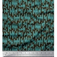 thumbnail image 1 of Soimoi Brown Poly Georgette Fabric Liquid Drip Abstract Print Sewing Fabric Yard 42 Inch Wide, 1 of 3