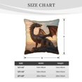 thumbnail image 2 of KLL Sky Sunset Bronze Dragon Decorative Throw Pillow Covers Velvet Soft for Couch Sofa Bedroom Living Room Outdoor (No pillow core)- 18"x18", 2 of 5