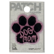 Simplicity Multicolor Polyester Dog Mom Paw Fashion Iron-on Fashion Applique