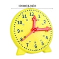 thumbnail image 1 of Educational Clock Learning Hour Minute Intelligence Development Time Toy Second Time Preschool Kindergarten Home Teaching Aids Toy Birthday Festival Gifts Yellow, 1 of 6