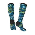 thumbnail image 4 of Daiia Sports Socks Dump Truck Printed Novelty Crew Socks for Men Women Knee High Socks Cotton Socks Soft & Breathable Support Unisex Socks, 4 of 9