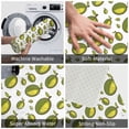 thumbnail image 4 of Bathroom Rugs Non Slip Washable - Cute Mint Green Durian Kitchen Mats for Floor, Area Rugs for Entryway Rugs Indoor, Laundry Bathroom Room Door Rug with Rubber Backing 20x31.5in, 4 of 8