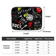 thumbnail image 3 of Music Rock 17 inch Portable Laptop Sleeve Compatible with MacBook Air Notebook Computer Case for Men Women College School Students, 3 of 7