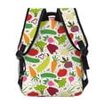 thumbnail image 4 of Fotbe Cartoon Vegetables Mochila Casual con Estampado para Escuela, Viajes y Actividades al Aire Libre - Duradera, Ligera y Cómoda, 4 of 5