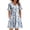 Z005_Light Blue, variant on Womens Summer Floral Dresses Wrap V Neck Dress Fashion Casual Going Out A-Line Ruffle Short Sleeve Sundress