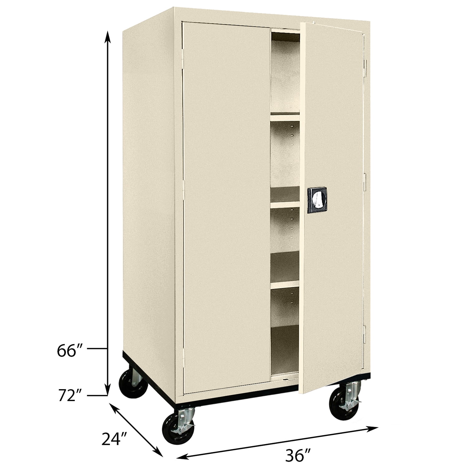 Sandusky Hotwells 20 Gauge Steel Single Storage Cabinet ( 72'' H x 36'' W x 24'' D)