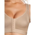 thumbnail image 3 of Inevnen Women Sports Bra Front Closure with Adjustable Straps Wirefree Racerback Top, 3 of 10