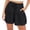 Black, variant on Dxzfnsa Womens Lightweight Shorts Casual Baggy Trendy Hot Pants Elastic Waist Drawstring Comfy Shorts S-3XL