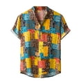thumbnail image 2 of Palato Mens T Shirts,Men Hawaiian Short Sleeve Beach Shirt Printed Summer Casual Button Down Shirts, 2 of 9