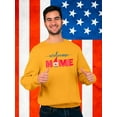thumbnail image 2 of Welcome Home July 4Th Sweatshirt Men -Image by Shutterstock, Male x-Large, 2 of 4