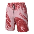 thumbnail image 4 of Balery Striped Meat Traje de Baño Estilo Hawaiano para Hombre, Shorts de Secado Rápido con Bolsillos-Small, 4 of 6