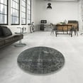 thumbnail image 3 of Ahgly Company Indoor Rectangle Mid-Century Modern Light Black Black Area Rugs, 5' x 8', 3 of 6