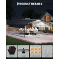 thumbnail image 4 of Garvee 20x20 FT Heavy Duty Metal Carport for 2 Cars, Portable Garage with LED Light, Reinforced Galvanized Steel Roof, Outdoor Canopy Shelter for Boats Trucks & SUVs, Gray, 4 of 8