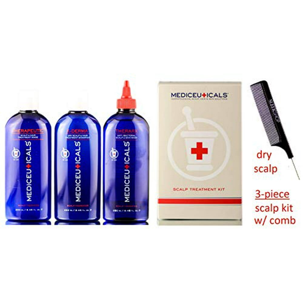 Therapro Mediceuticals 3piece SCALP TREATMENT KIT for DRY SCALP (STYLIST KIT) (DRY SCALP KIT