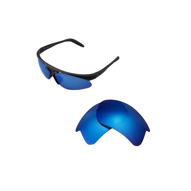 Walleva Ice Blue Polarized Replacement Lenses for Bolle Vigilante