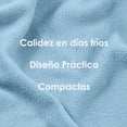 thumbnail image 3 of Juego de Sabanas Polar Invernales Suaves y Cálidas para las noches frías Matrimonial Baby Blue Kyuden Home., 3 of 6
