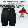 thumbnail image 3 of Hip Butt Protection Padded Shorts Armor Hip Protection Shorts Pad for Snowboarding Skating Skiing Riding, 3 of 8