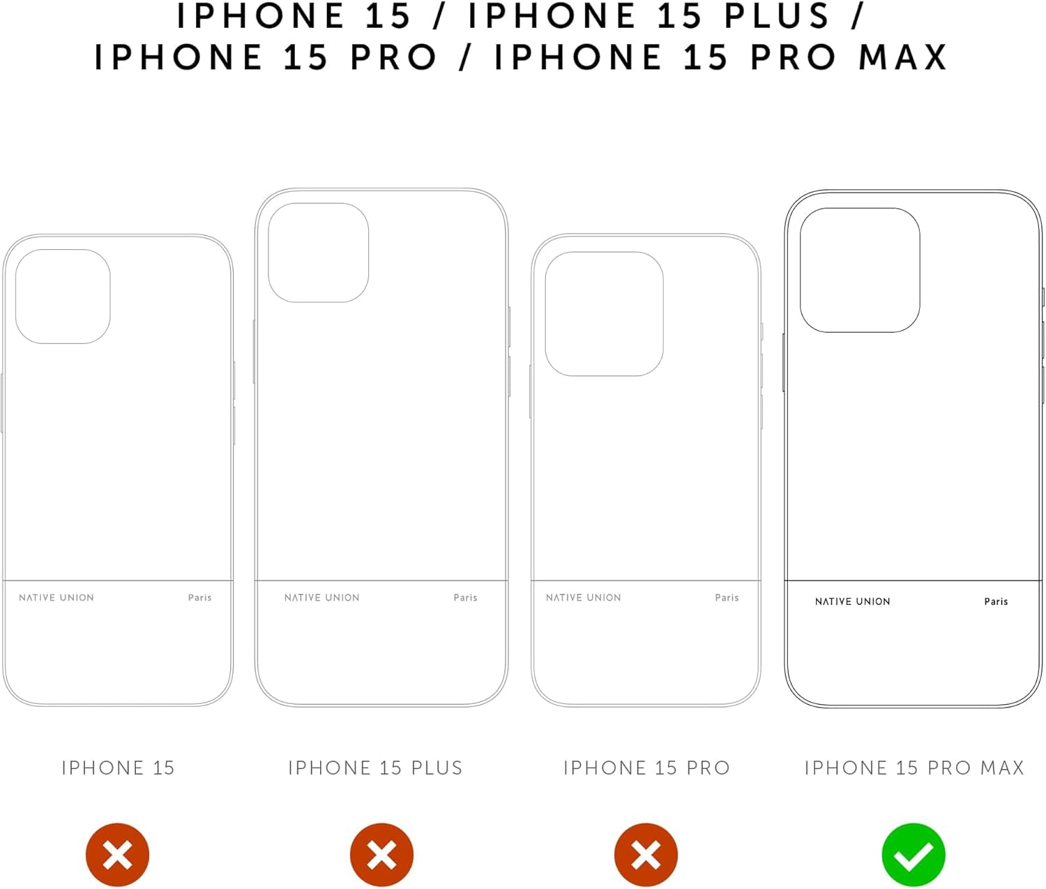 Native Union (Re)Classic Case –6ft Drop Protection – Compatible with iPhone 15 Pro Max(Slate Green)