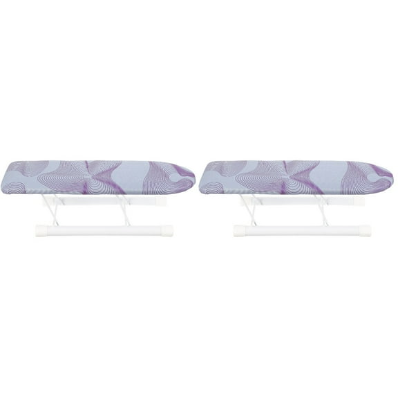 Masteelf 2pcs Sleeve Small Ironing Board Portable Ironing Board Tabletop Dorm Ironing Board Ironing Mat